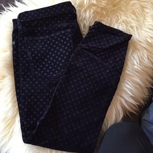 J.Crew Toothpick Velvet Jeans